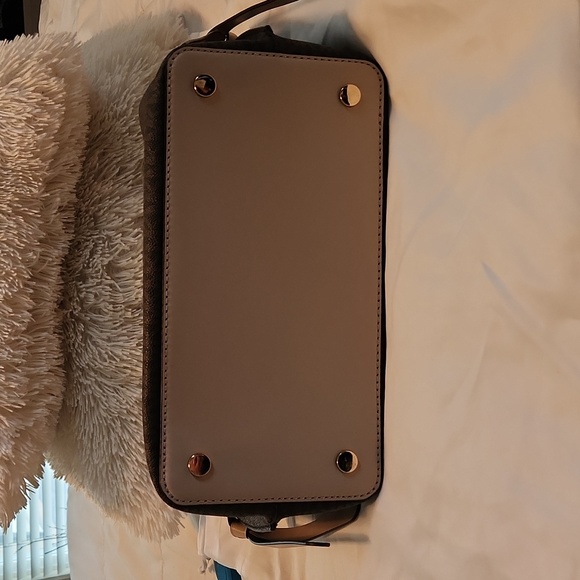 Michael Kors Large Hamilton Legacy Logo Belted Satchel- Pink & Brown NWT $628 - Picture 6 of 11